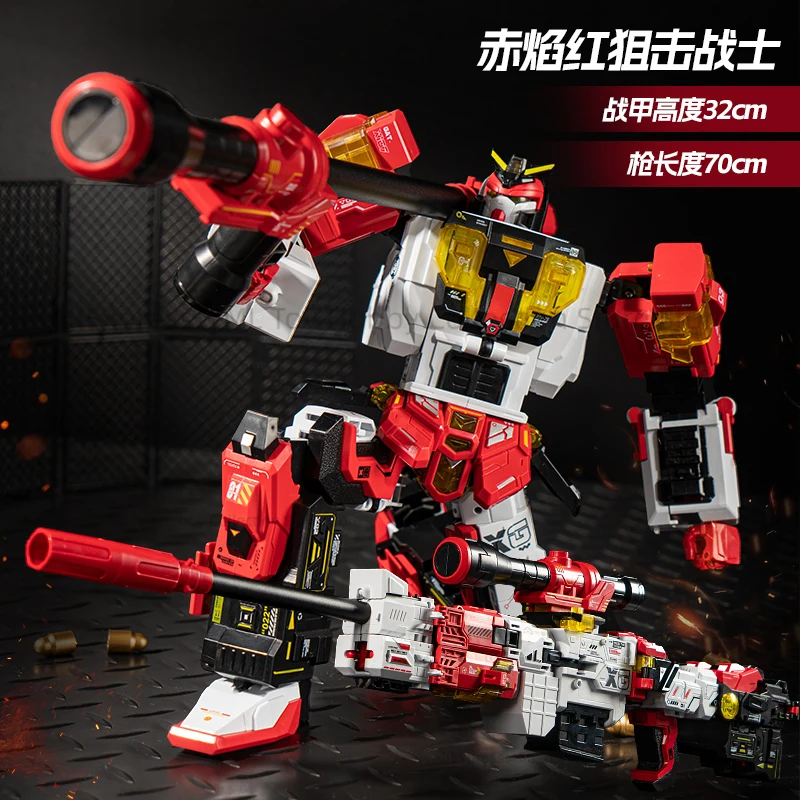 متوفر في المخزون ألعاب متحولة WK-125 WK125 قناص ثقيل التحول الميكانيكية روبوت عمل أرقام مروحة الهوايات اللعب أرقام