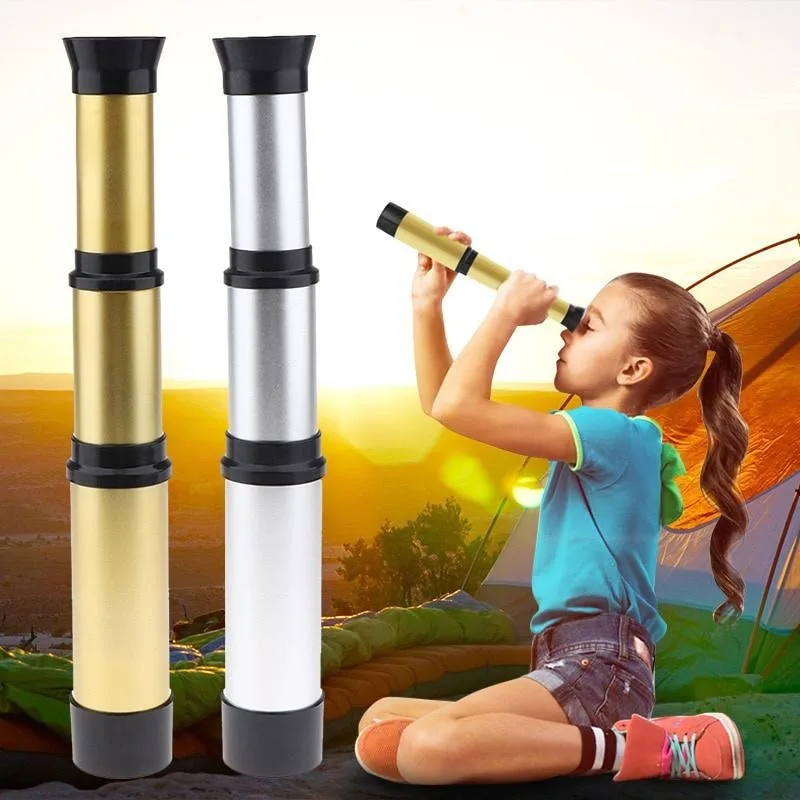 1PC Children Monocular Telescope Waterproof Handheld Telescope Outdoor Camping Magnification Hunting Telescope