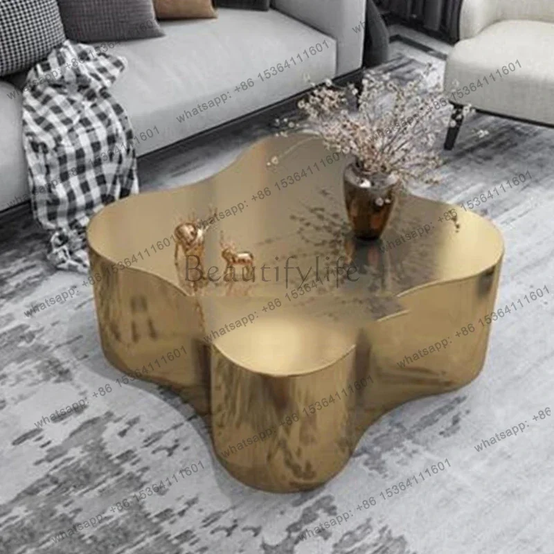 PG Modern Luxury Coffee Table Trau Designer Simple Mesa Lateral Coffe Table Minimalist Apartamento Couchtisch Bedroom Furniture