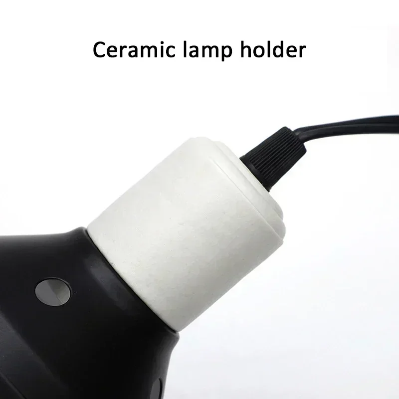 EU US UK 100/150W Set Lighting E27 100-240V UVB Amphibian Reptile Heated Lamp Holder Pet Bulb Holder Lamp Shade Emitter Lamp