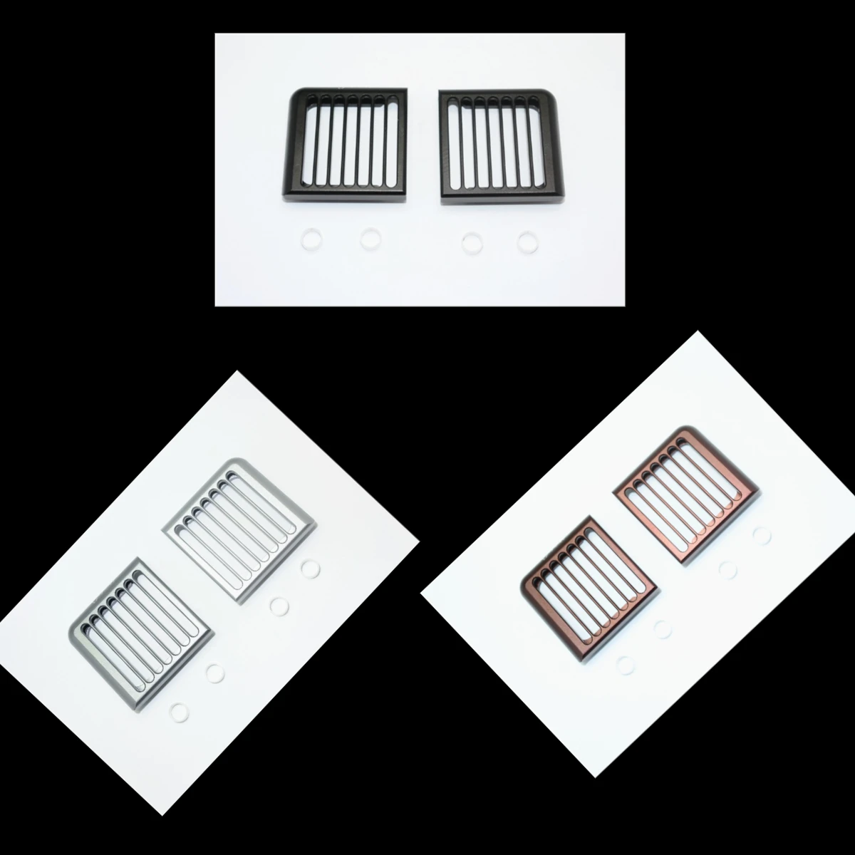 

GPM HEADLIGHT ASSEMBLY VERTICAL BRUSH GUARD ALUMINUM For 1/10 TRX4 DEFENDER TRAIL CRAWLER-82056-4