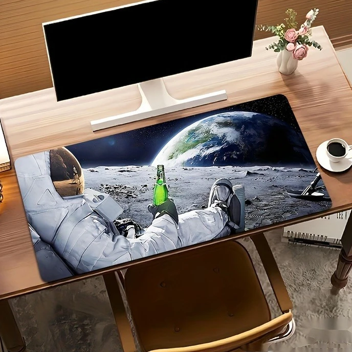 

Astronaut universe Mouse Pad Large Computer Office Game Table Mats XL Rubber Anti-slip HD Gaming Keyboard Mousepad Long Desk Mat