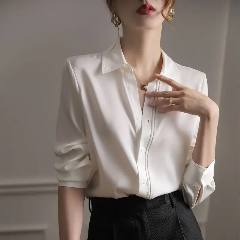 Spring And Autumn Female Tops High Quality New Women's Shirt Blouse Economic With Hot Trendy Youthful Elegant Promotion Chic