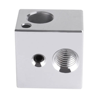 5 PCS V5 Heated Block KP3S Hot End Heat Blocks 16*16mm*12mm For V5 J-head Extruder Aluminum HotEnd 3D Printers Parts