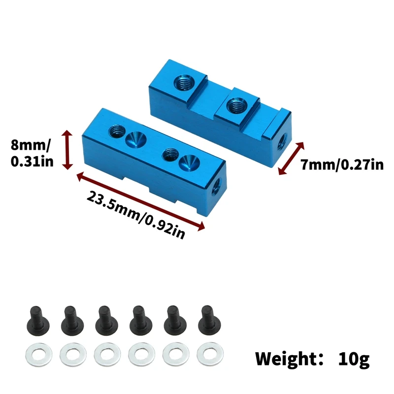 2 stück Metall Servo Halterung Befestigungs Halterung Ersatz Teile Für Tamiya G601/GF01/WR02 54587 RC Auto Upgrade teile