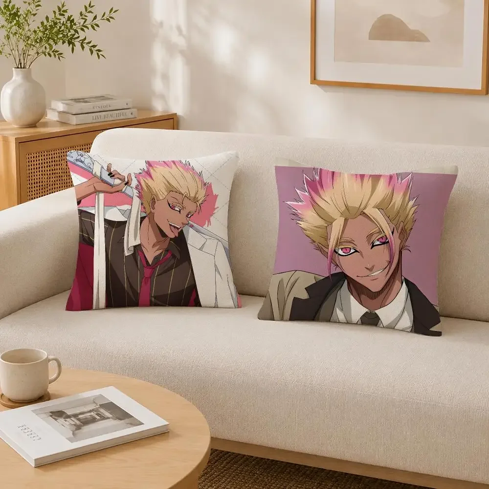 Anime Character Shidou Ryusei Cushion Cover Soft Fluffy Short Plush  Pillow Case Throw Decorative for Sofa Bedroom Home Decor