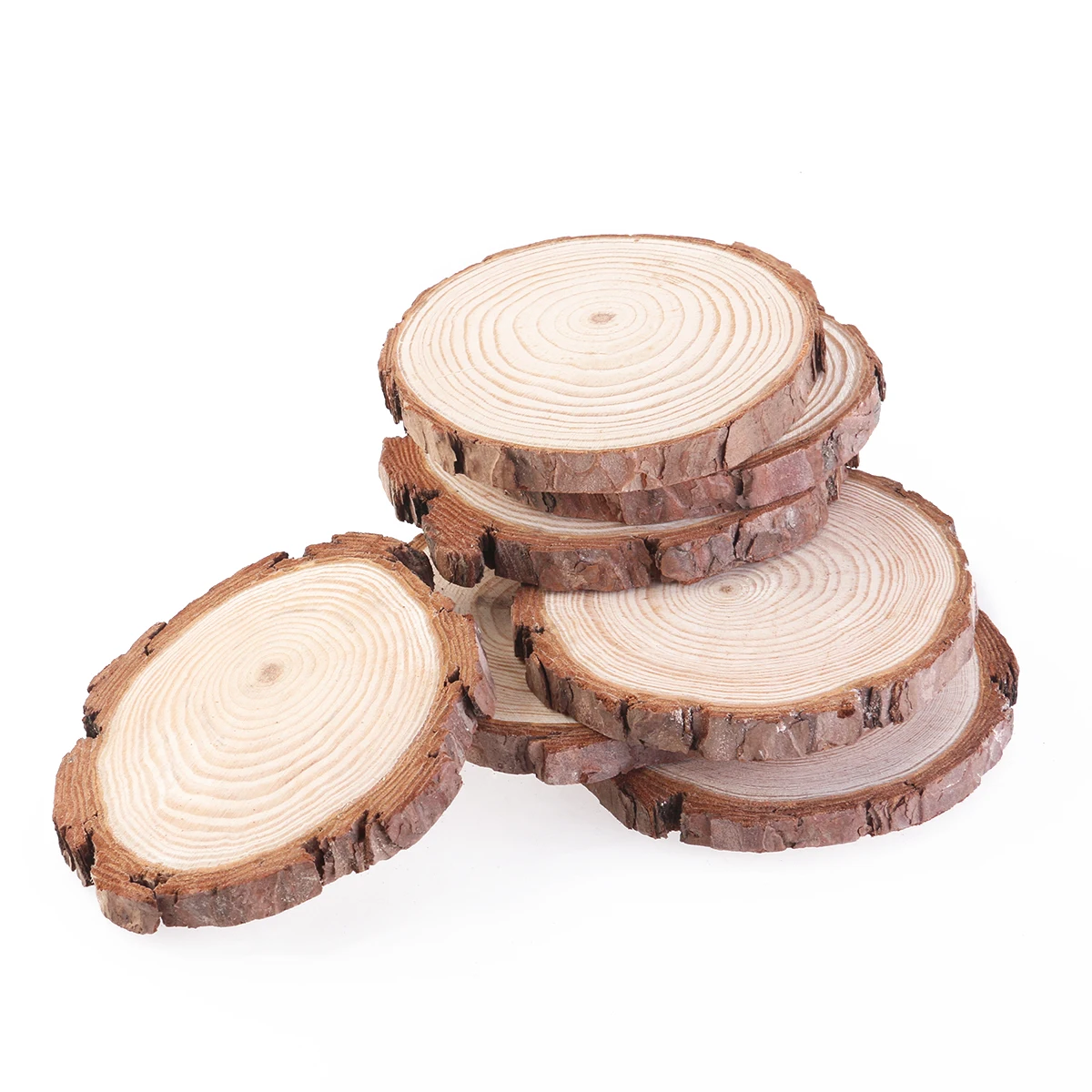 

Log Pieces Props Home Decor Decorations Wedding Room Small Crafting Wood Slices Mini Sliced Logs DIY Materials CD