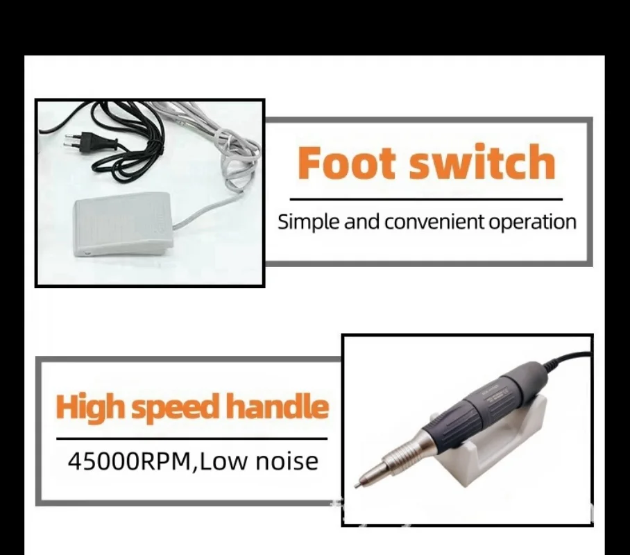 65W Sterke 210 Bt Marathon Control Box Kampioen-3 45000Rpm Sde H102 S Handvat Elektrische Nagelboor Nagelvijl Apparatuurset