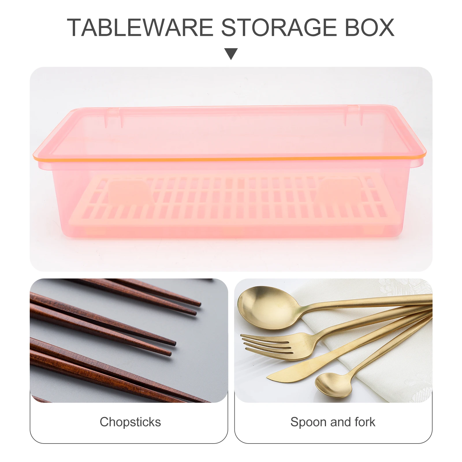 

Cutlery Storage Box Tableware Case Container Kitchen Utensil Holder Funny Chopsticks Cases Cooking Spoon Organizers