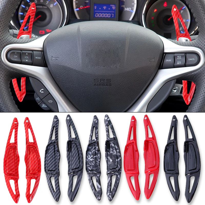 For Honda Civic FD6 2009-2011 Car Steering Wheel Paddle Shift Fit CR-V 2009-2013 City ABS Carbon fiber Extension Shifter Paddle