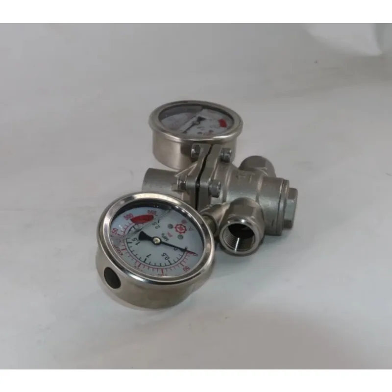 Stainless steel pneumatic adjustable structure threaded pressure reducing valve water air oxygen regulator