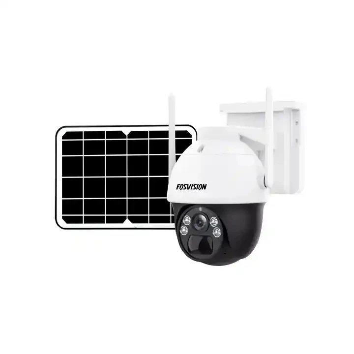 FOSVISION Outdoor 4CH Security Camera System Solar Wireless 4MP  NVR Kit P2p Video Surveillance CCTV Camera System Wifi Kit