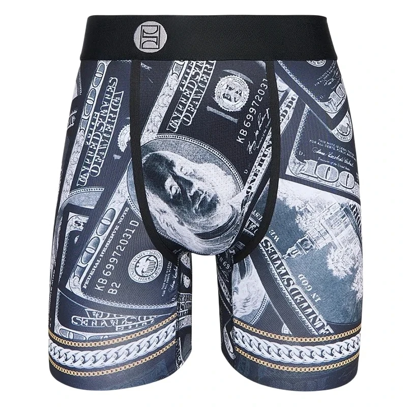 Men boxers fashion Novelty funny Men\'s Underpants Sports long boxer men underwear mens panties man Fitness shorts pants for men