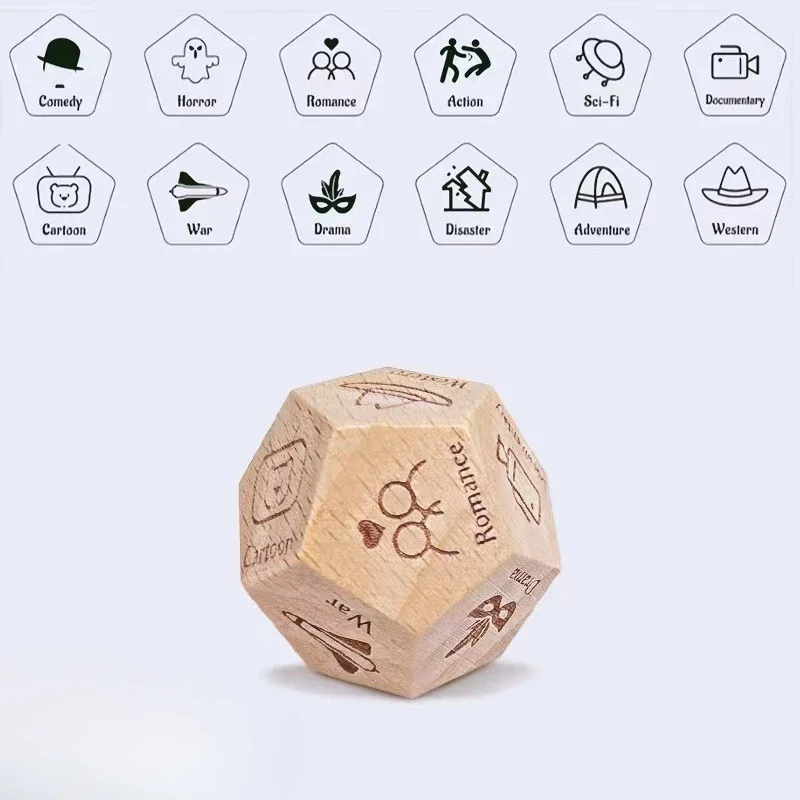 Set De 4 Dados De Madera Para Parejas – Posturas De Yoga Y Tiempo, Ideal Para Ejercicios Divertidos En Casa, Incluye Bolsa De Terciopelo
