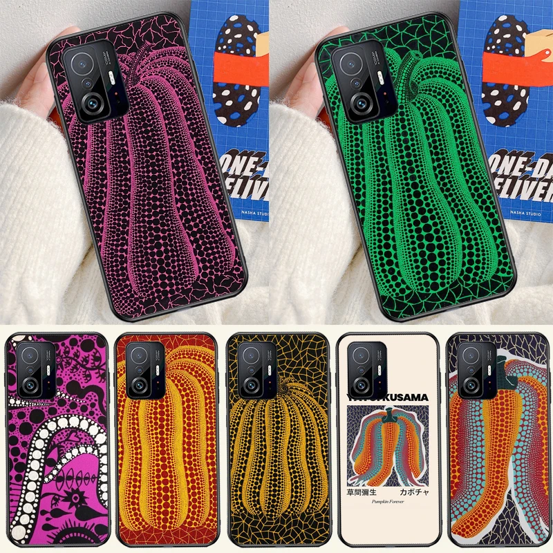 Yayoi Kusama Pumpkin Art Cover For Xiaomi 12T 11T Pro 12 13 Lite Case For POCO X5 X3 Pro X4 F4 GT F3 M5s F5 Pro Coque