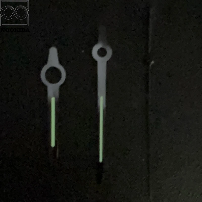 NOOKIDA NH35 Lancette dell'orologio color pistola Verde luminoso Fit NH35/NH36/4R/7S Movimento automatico Accessori per orologi meccanici Parti