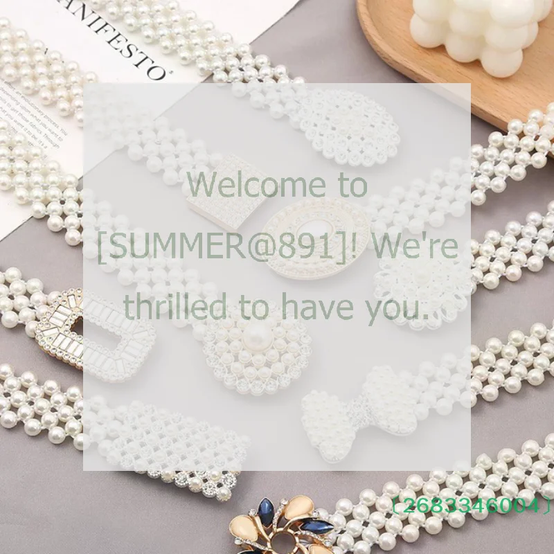 سلسلة خصر مطاطية للنساء من حجر الراين واللؤلؤ، حزام رقيق، مشد مرن للفساتين، فساتين الزفاف والسهرة، إكسسوار جميل #1