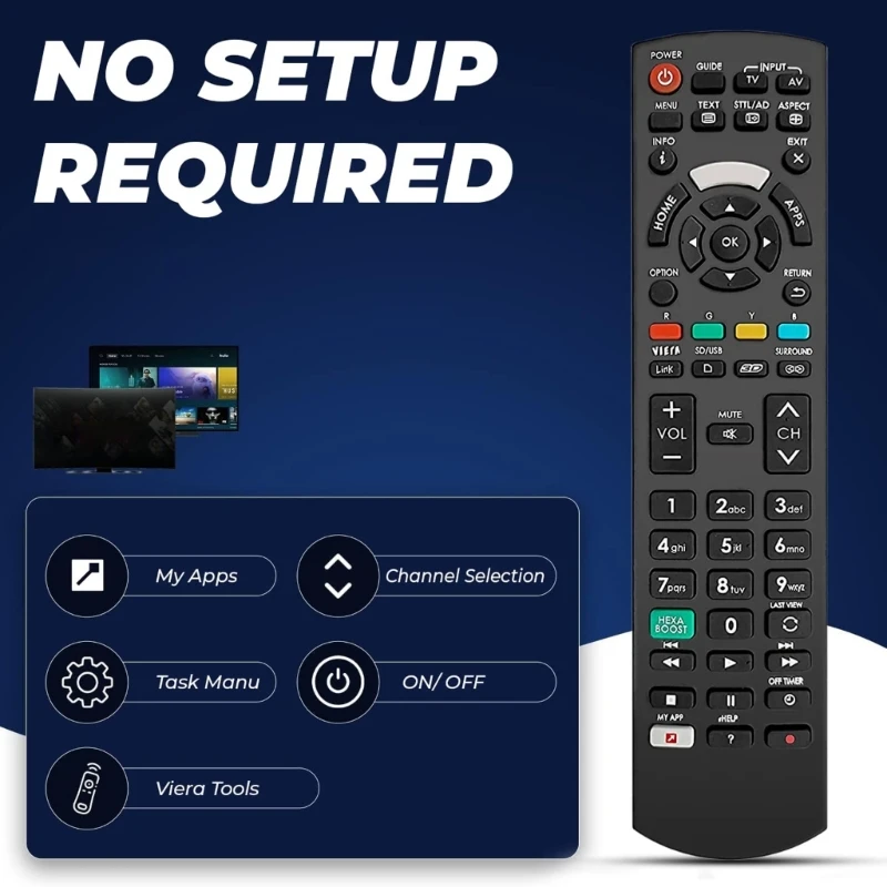 Television Remote Controller 2980 for Viera  4K HDTV 3D LCD LED High-Defination TVs Repair Spare Accessory