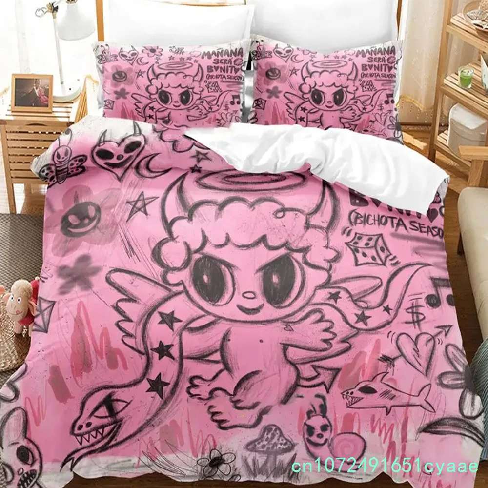 3D Print Karol G Manana Sera Bonito Bichota Bedding Set Boys Girls Twin Queen King Size Duvet Cover Pillowcase Bed Boys Adult