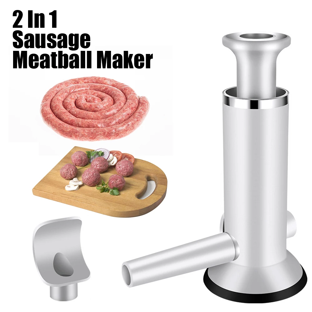 Meatball Maker Homemade Sausage Tool Sausage Meatball Filler Injector Tools Kitchen Gadgets Manual Sausage Stuffing Machine