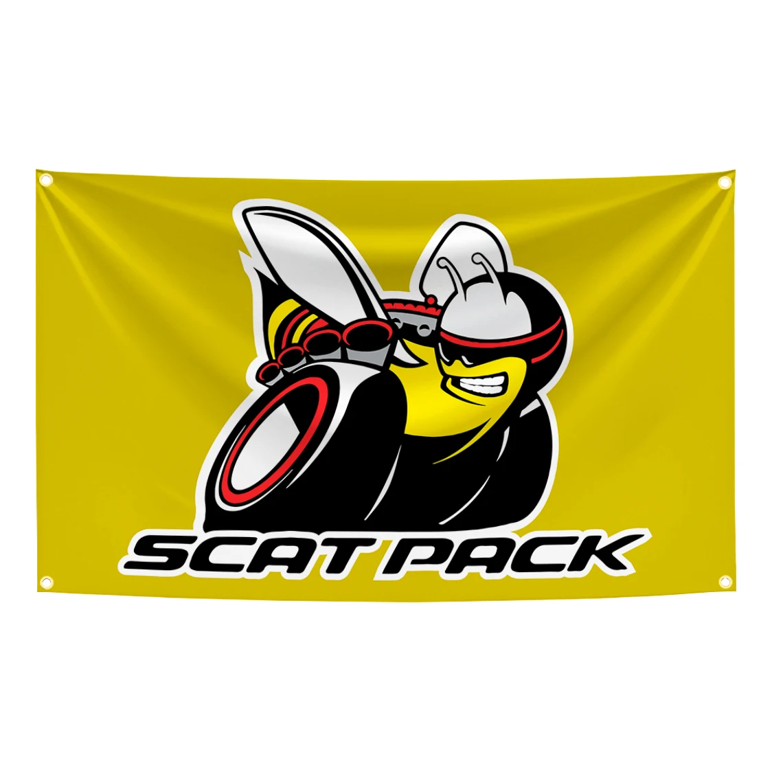90x150cm Scatpack Flag Scat Pack Car Tapestry Polyester Digital Printing Banner for Garage Wall Art Out Door Decoration