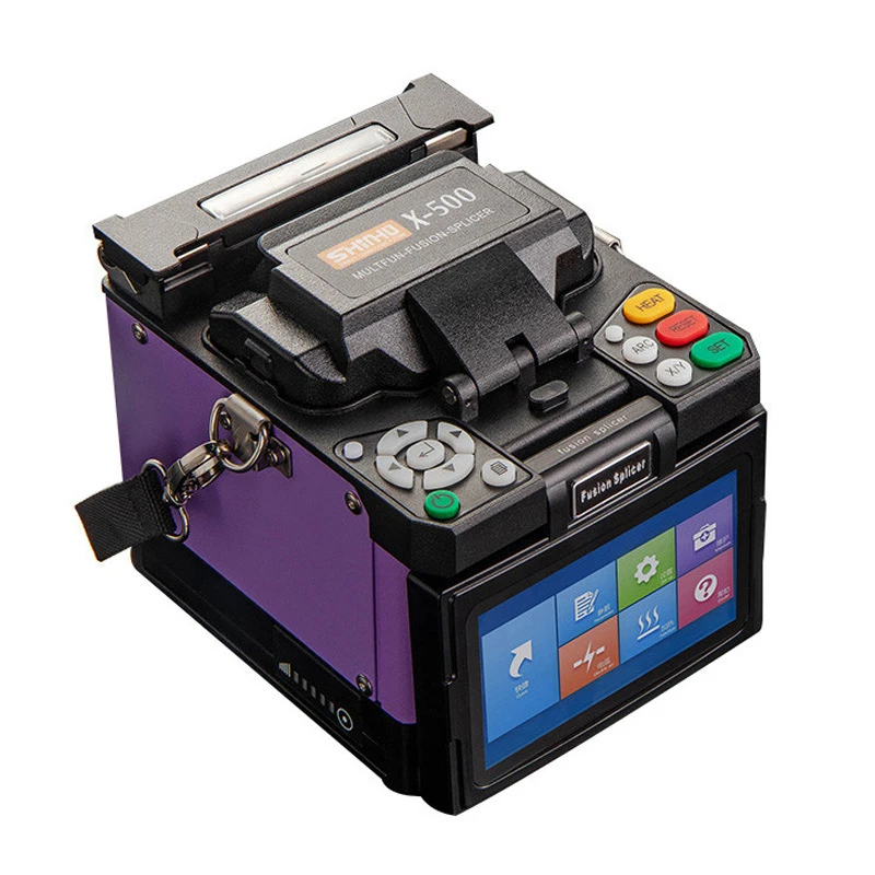 

FTTH Handheld WolonFiber X-500 Fiber Optic Equipment Fusion Splicer Optical Cable Splicing Machine Kit With Cleaver Stripper