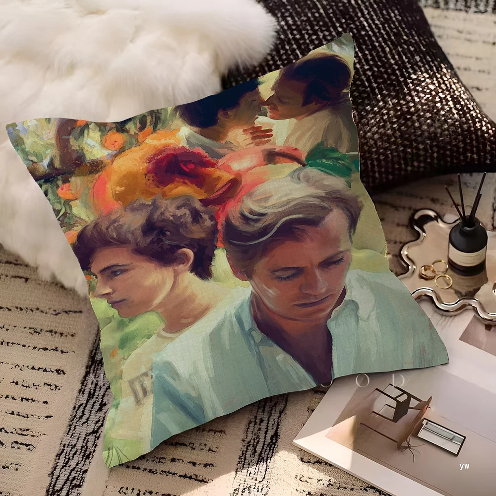 ملصقات الفيلم اتصل بي باسمك غطاء الوسادة بوصة ديكور المزرعة أغطية وسائد رمي المنزل لتزيين الأريكة