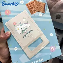 Anime Sanrio Melody Cinnamoroll Mini Electric Waffle Maker Portable Sandwich Breakfast Maker Multifunctional Baking Cake Maker