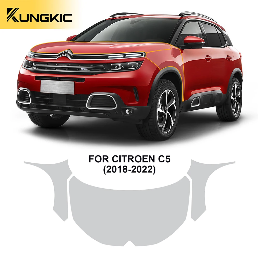 

PPF for Citroen C5 2018 2019 2020 2021 2022 Precut Paint Protection Film TPU Clear Car Body Sticker Anti-Scratch Kit Bra