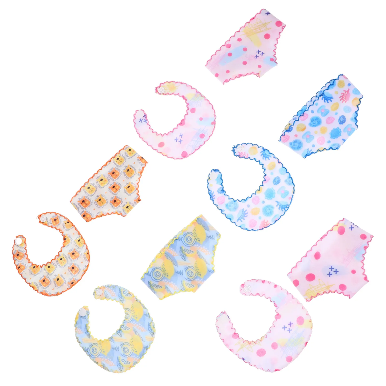 

5Sets Mini Underpants Bibs Reusable Soft Clothes Underwear Accessories Pretend Parenting Practice Small Clothes