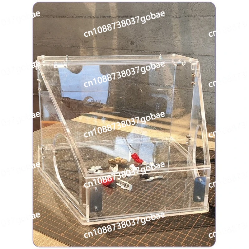 Gundam model plain group acrylic polished dust-proof sealed box vacuum cleaner