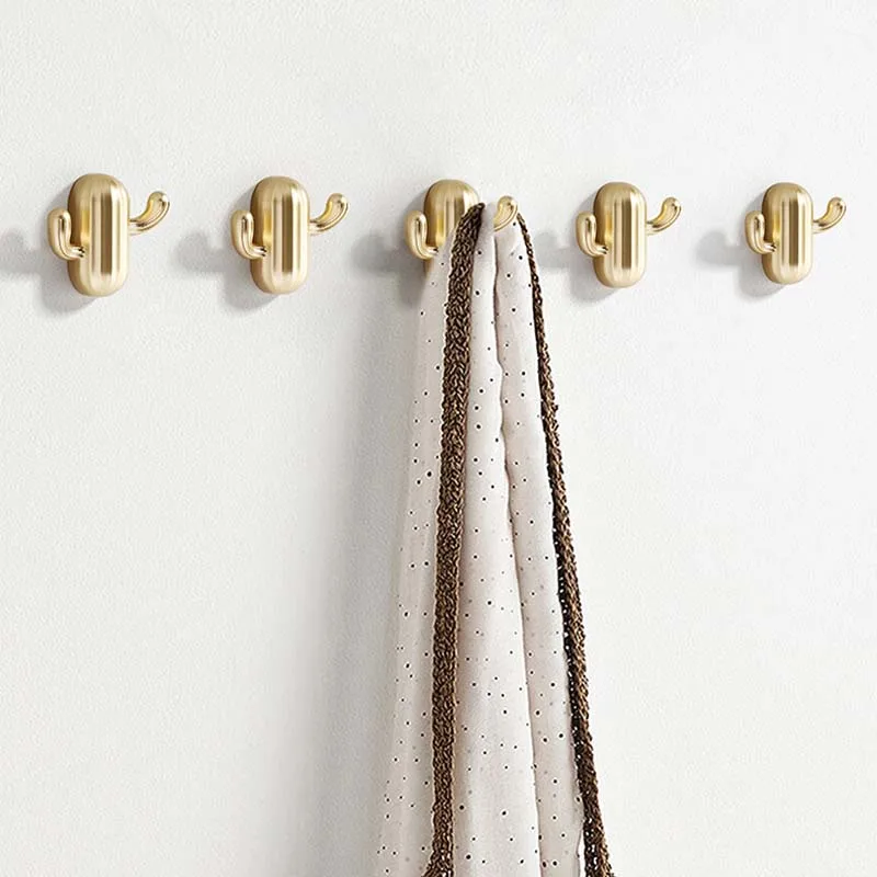 Cactus Hook Wall Hanging Door Back Hook Creative Cute Wall Decoration Kitchen Accessories Bathroom Home Accessories Wall Hooks