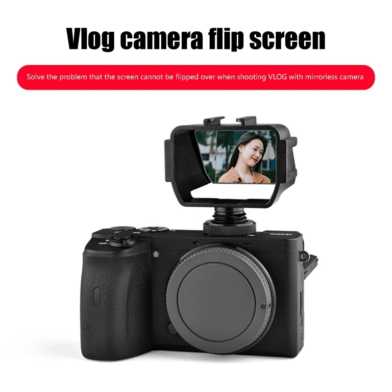 Flip Screen Bracket Periscope Vlog Stand Holder For Sony A6300 A7III FUJIFILM XT3 XT30 Panasonic GX85 Nikon Z6 Z7 Canon