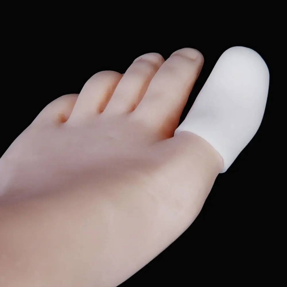 Portable Silicone Sleeves Toe Protectors White Toe Protection Toe Covers Reduce Friction Gel Caps Big Toe Protector