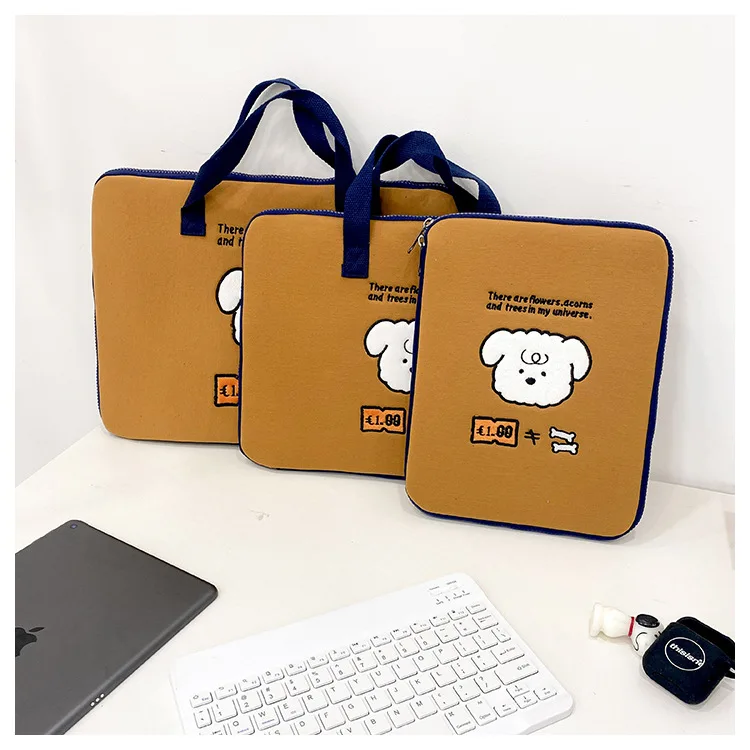 New Cartoon Portable Handbag 13-15 Inch Laptop Storage Bag for Macbook Lenovo Computer Ipad Air 5 Mi Pad Samsung Tab Tablet Case