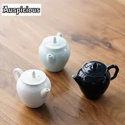 160ml Dehua White Jade Porcelain Teapot Baltico Ceramic Tea Pots Strainers Hand Pot Teakettle Chinese Traditions Pu'er Teaset