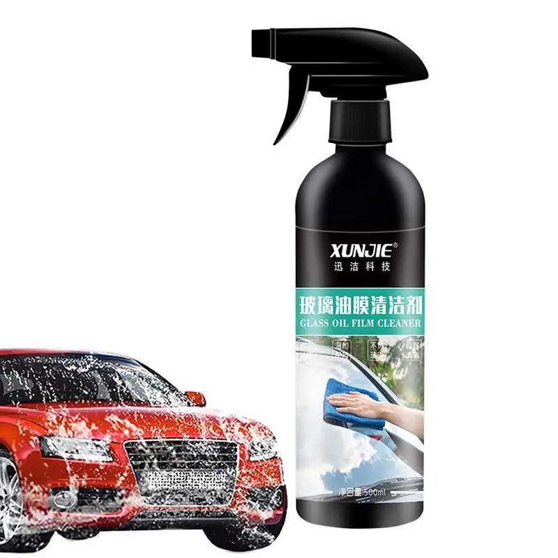 

500ml Car Glass Oil Film Cleaner Spray Windshield Cleaner Car Glass Oil Film Removing Spray Universal Rainproof Agent For Car