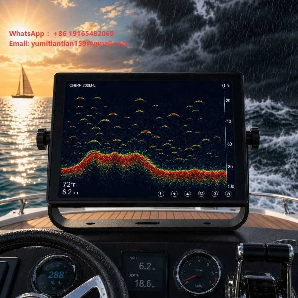 Industrial IP67 Marine Display 1500 Nits Sunlight Readable AIS Compatible Waterproof Bridge Monitor Outdoor Panel
