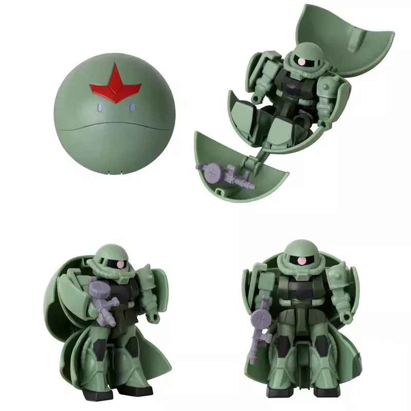 BANDAI Original Gashapon GUNDAM Zaku Unicorn Mobile Wing Change Haro Anime Action Figures Toys For Boys Girls Kids Gift Model