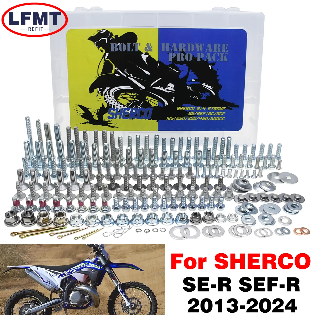 

Motorcycle Hardware Screws Bolts Full car screws kit High quality material For SHERCO SER SE-R SEF-R Factory 125 250 300 450 500