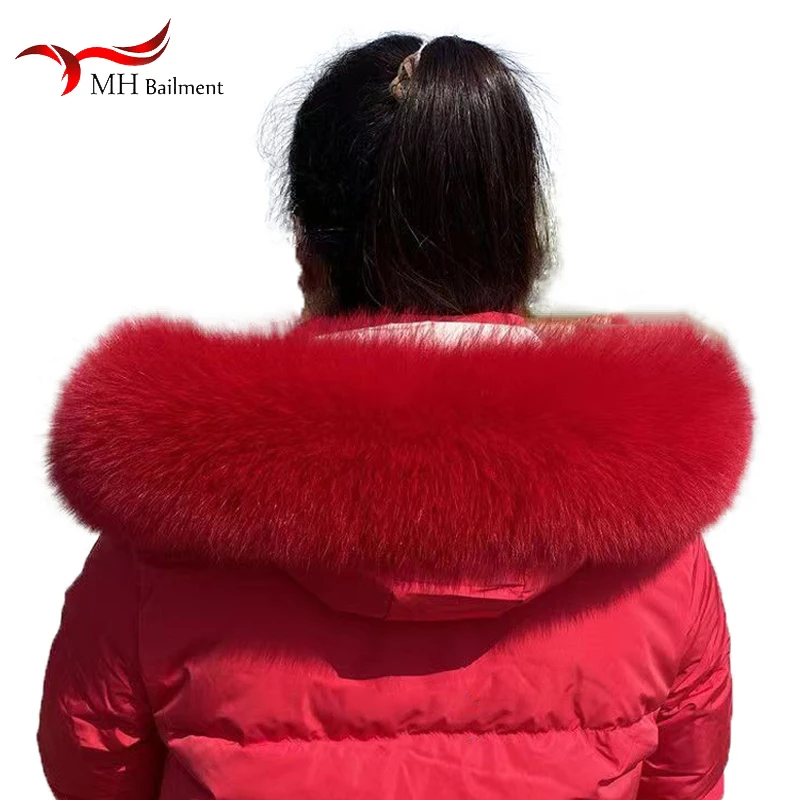 Real Fox Fur Collar Winter Women Natural Genuine Fur Scarf High Quality Fashion Warm Muffler And Luxury Scarves Russian Ladies