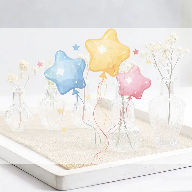 DollHouse Miniature Glass Vase Decoration Fairy Garden Scene MINI Art Plant Hydroponic Vase Glass Crafts DIY Aromatherapy Bottl
