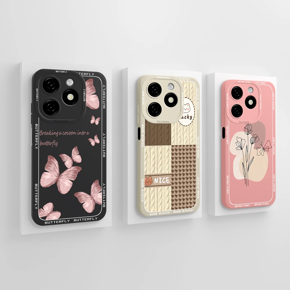 For Infinix Smart 8 HD Pro Plus Case Pretty Astronaut Smooth Liquid Silicon Soft Cover For InfinixSmart 8 8HD 8Pro 8Plus Fundas