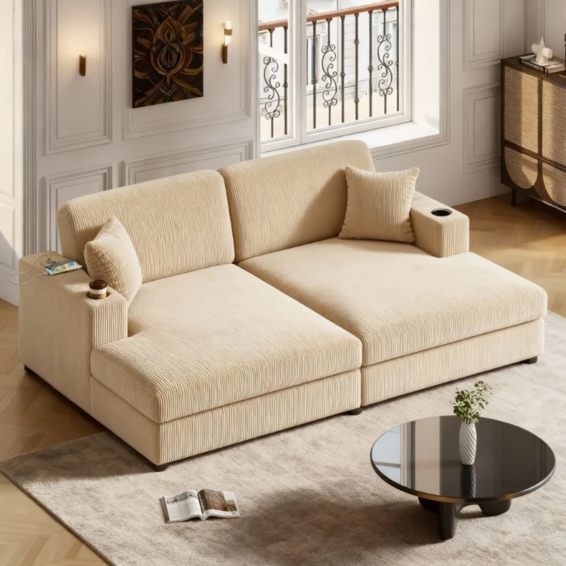 

Sectional Sofa Bed Couch Compressed Rooms Chaise Lounges Furniture Bean Bag Sofa in The Living Room Couches and Sofas Canape