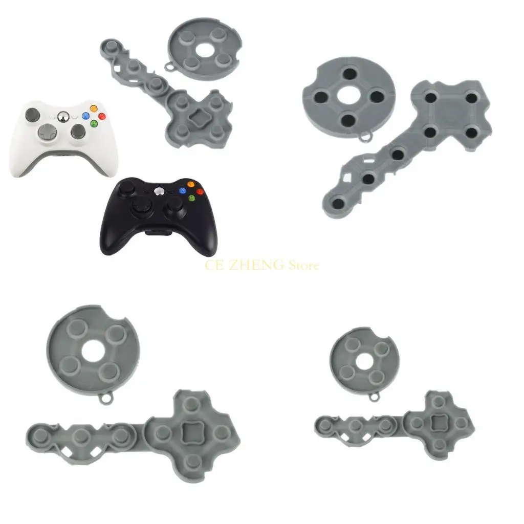 E56B 컨트롤러 전도성 고무 패드 360 교체 부품 용 접촉 패드