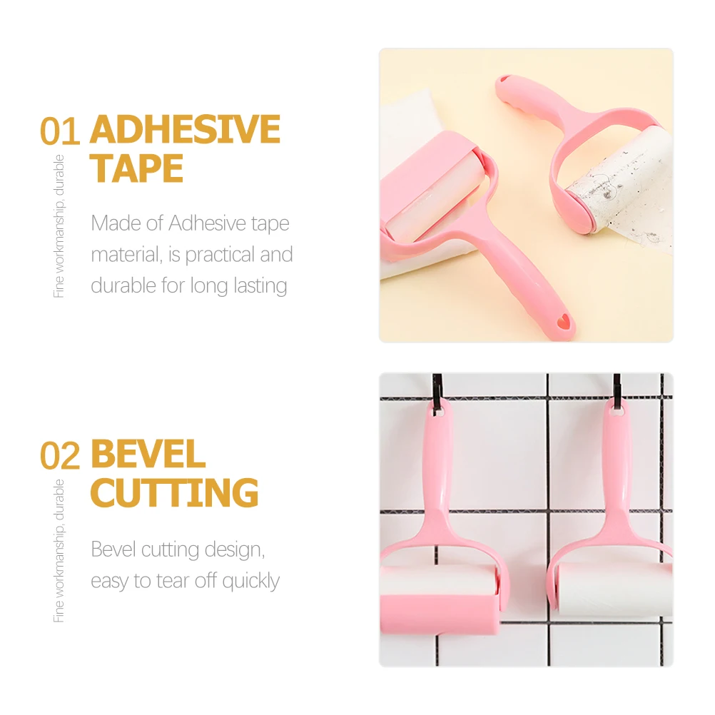 

12pcs Lint Remover Roller Compact Size Pet Hair Adhesive Tape Multi-function Dog Cat Grooming Tool Household Dust Collector
