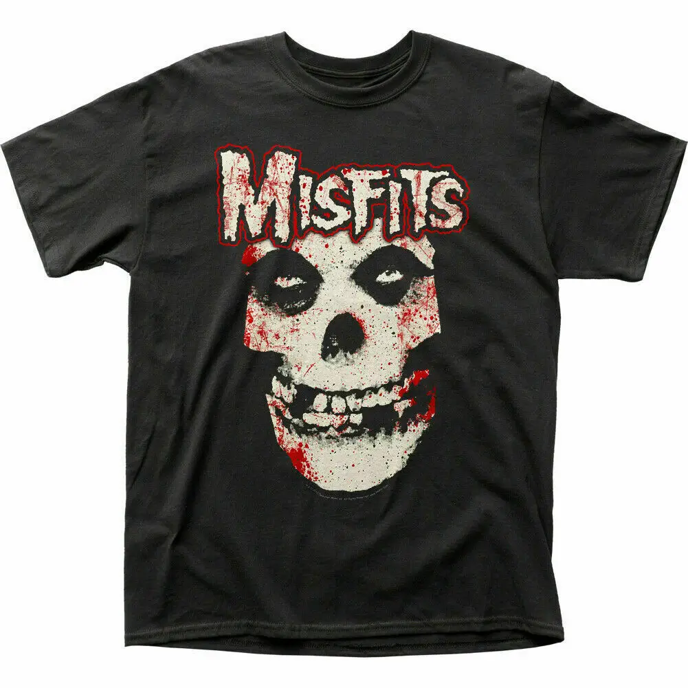 Misfits Bloody Skull T Shirt Mens Rock N Roll Music Retro New Black