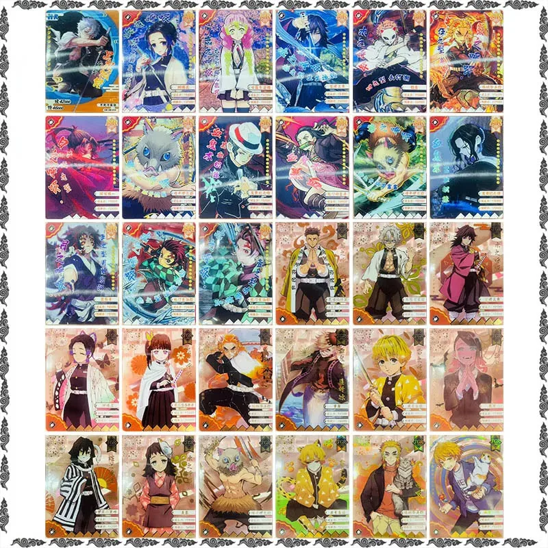 Anime Demon Slayer Rare HR TGR Collectible Cards Sanemi Kochou Shinobu Mitsuri Sabito Kokushibo Toys for man Birthday Present