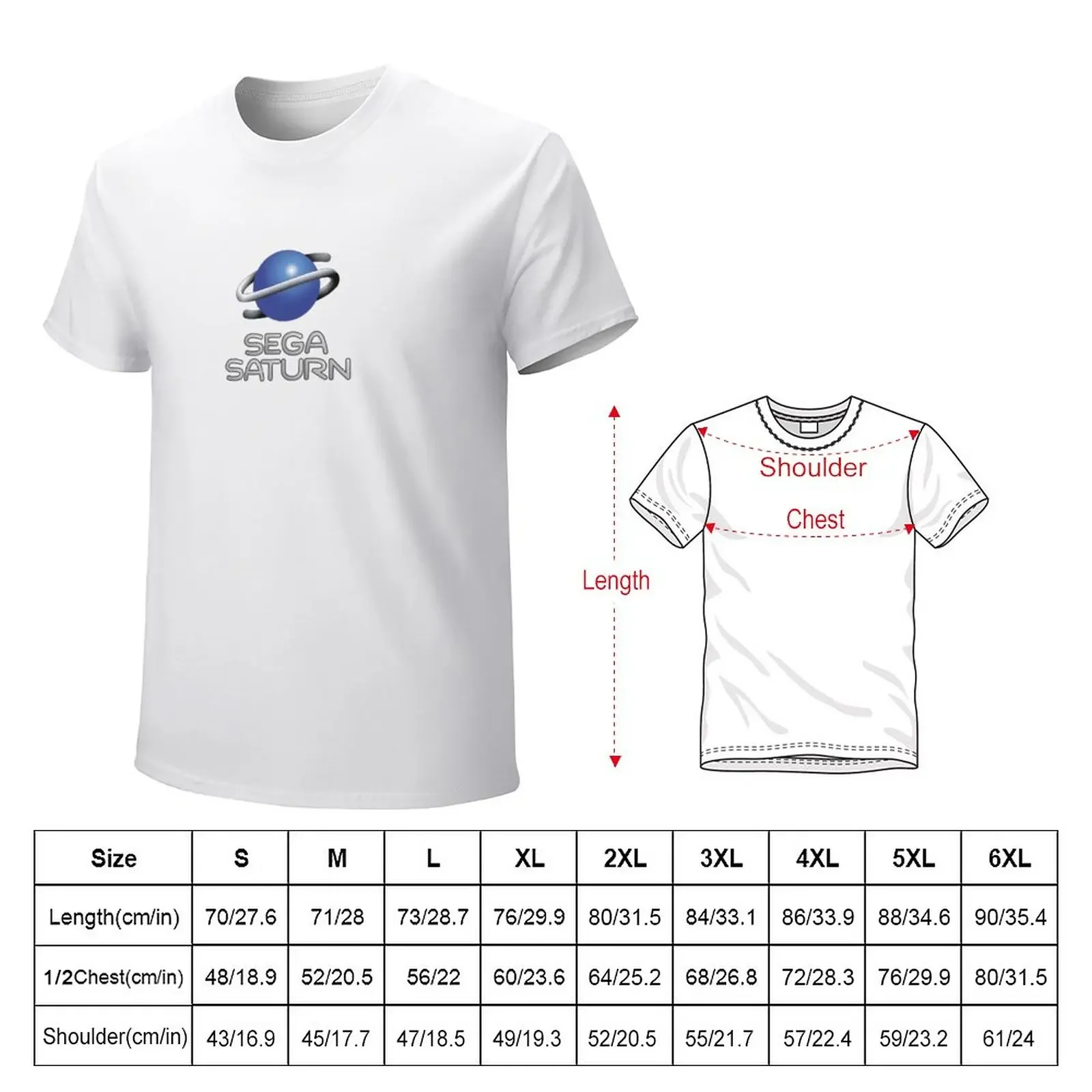 Sega Saturn Retro Video Game Company Logo Clean T-Shirt Blouse shirts graphic tees cute tops t shirts for men pack