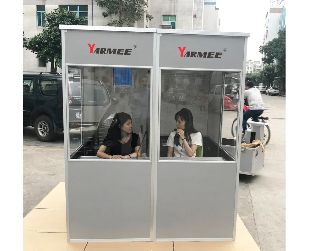 YARMEE YP45 translator cabin meeting booth/interpreter booth for conference translation